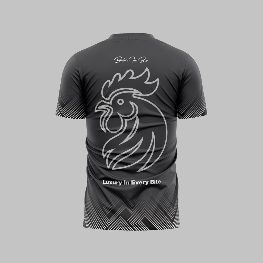 Black Tee Back View