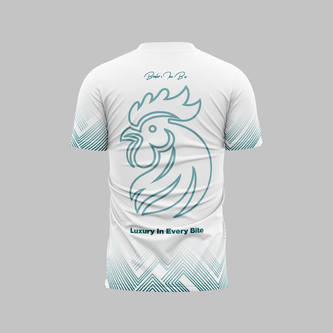 White Tee Back View