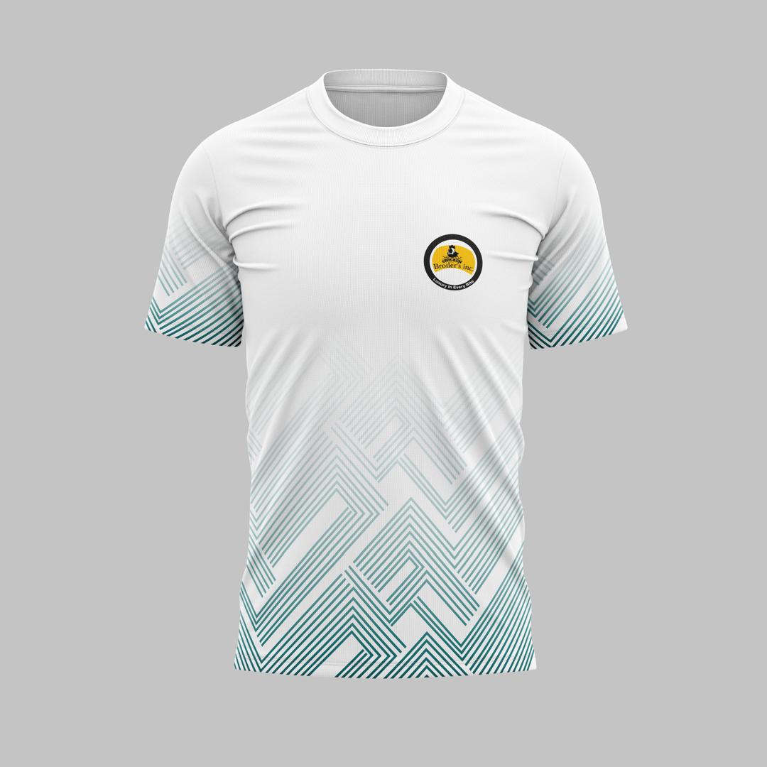 White Tee Front View